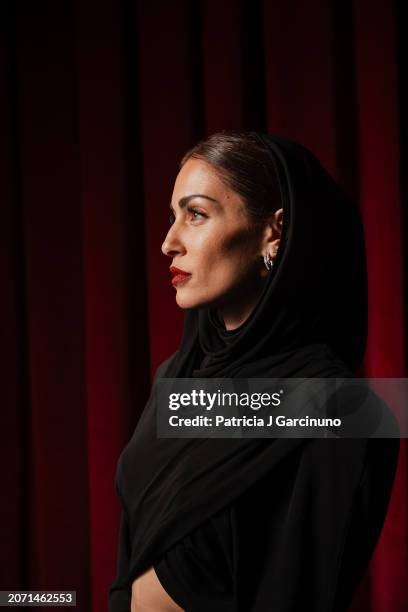 Hiba Abouk poses during a portrait session at Teatro Cervantes during the Malaga Film Festival 2024 on March 07, 2024 in Malaga, Spain.