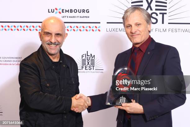 Viggo Mortensen and director Gaspar Noe attend the Closing Ceremony during the Lux Film Festival on March 09, 2024 in Luxembourg, Luxembourg.
