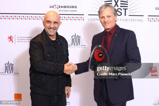 Viggo Mortensen and director Gaspar Noe attend the Closing Ceremony during the Lux Film Festival on March 09, 2024 in Luxembourg, Luxembourg.