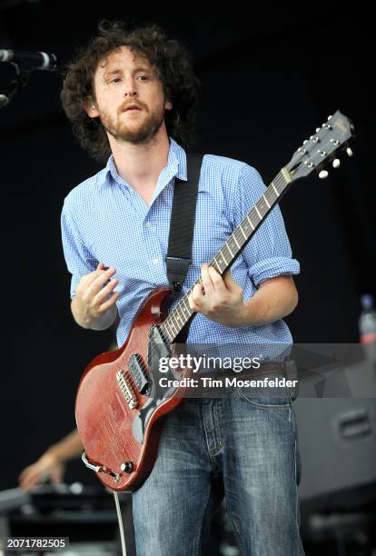 Mike Einziger of Incubus performs during the Outside Lands Music & Arts festival at the Polo Fields in Golden Gate Park on August 28, 2009 in San...