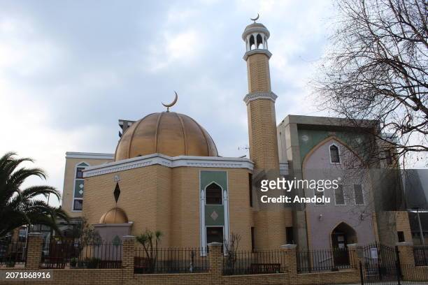View of the London Islamic Cultural Society centre and Mosque ahead of the holy month of Ramadan in London, United Kingdom on March 07, 2024. For the...