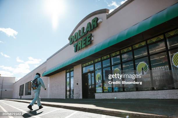 Dollar Tree store in Kingston, New York, US, on Friday, Feb. 16, 2024. Dollar Tree Inc. Is scheduled to release earnings figures on March 13....