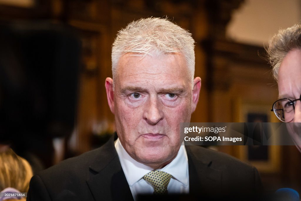 MP for Ashfield Lee Anderson is interviewed after a Reform...