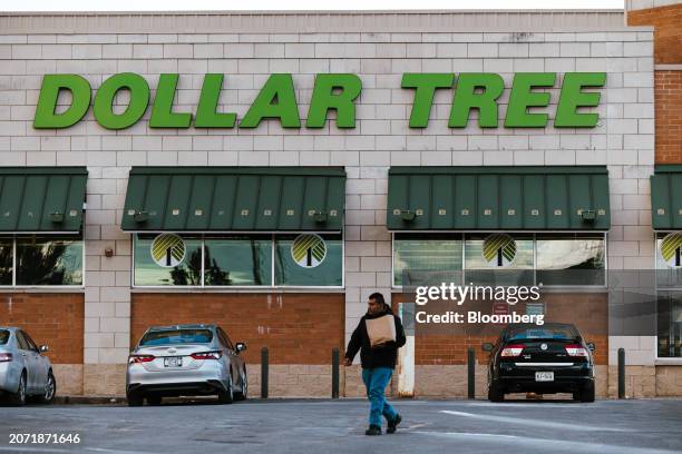 Dollar Tree store in Hudson, New York, US, on Friday, Feb. 16, 2024. Dollar Tree Inc. Is scheduled to release earnings figures on March 13....