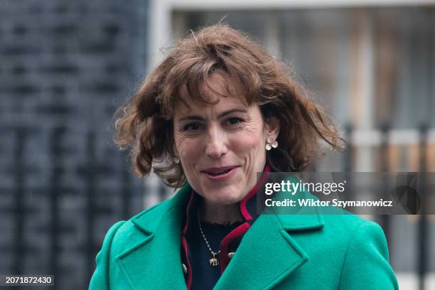 Secretary of State for Health and Social Care Victoria Atkins leaves 10 Downing Street after attending the weekly Cabinet meeting in London, United...