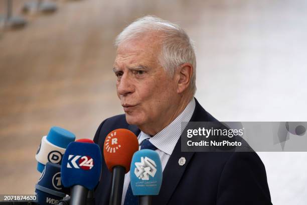 Josep Borrell the High Representative of the Union for Foreign Affairs and Security Policy and Vice President of the European Commission attends the...