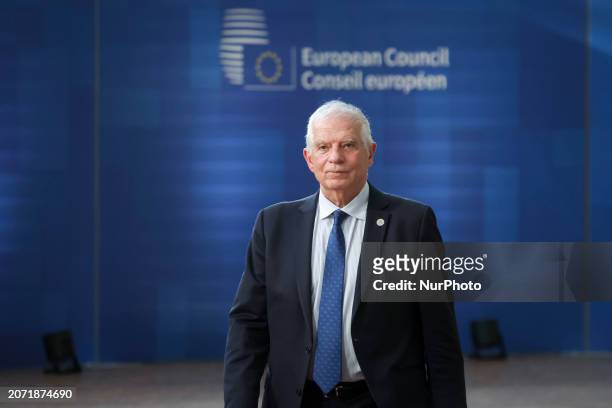 Josep Borrell the High Representative of the Union for Foreign Affairs and Security Policy and Vice President of the European Commission attends the...