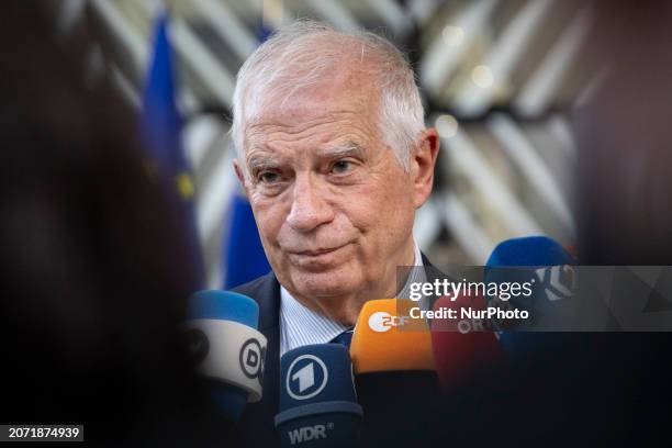 Josep Borrell the High Representative of the Union for Foreign Affairs and Security Policy and Vice President of the European Commission attends the...