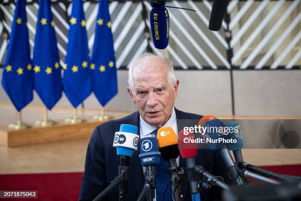 Josep Borrell the High Representative of the Union for Foreign Affairs and Security Policy and Vice President of the European Commission attends the...