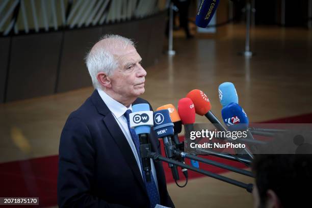 Josep Borrell the High Representative of the Union for Foreign Affairs and Security Policy and Vice President of the European Commission attends the...