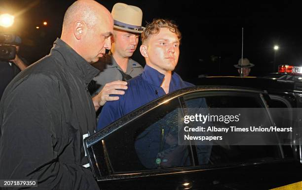 Shane Harding Police Car After Being Taken Into Custody Photos and Premium High Res ...