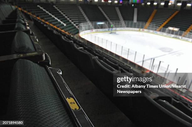 Interior of the Glens Falls Civic Center on Tuesday, Feb. 9, 2016 in Glens Falls, N.Y. Lieutenant Governor Kathy Hochul announced New York State will...