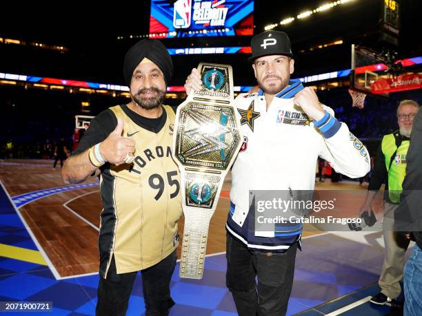 Nav Bhatia during the Ruffles NBA All-Star Celebrity Game as part of NBA All-Star Weekend on Friday, February 16, 2024 at Lucas Oil Stadium in...