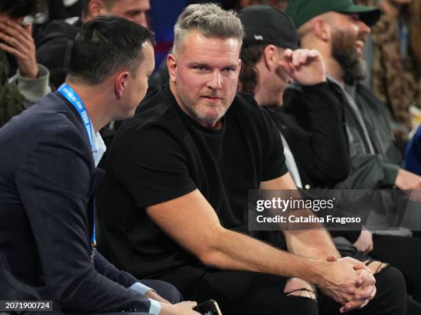 Pat McAfee during the Ruffles NBA All-Star Celebrity Game as part of NBA All-Star Weekend on Friday, February 16, 2024 at Lucas Oil Stadium in...