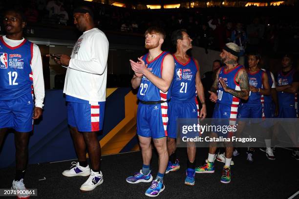 Tristan Bass during the Ruffles NBA All-Star Celebrity Game as part of NBA All-Star Weekend on Friday, February 16, 2024 at Lucas Oil Stadium in...