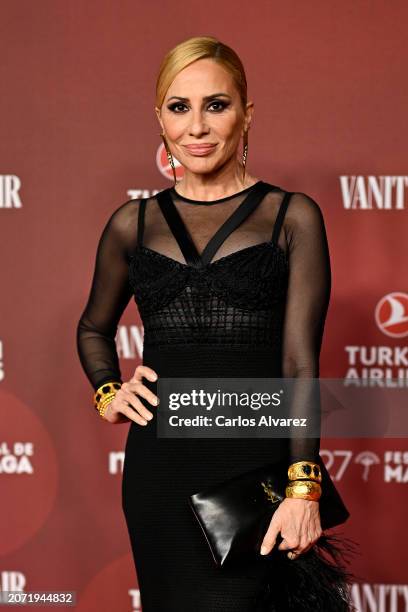 Marta Sánchez attends to Vanity Fair & Turkish Airlines Closure Party on March 09, 2024 in Malaga, Spain.