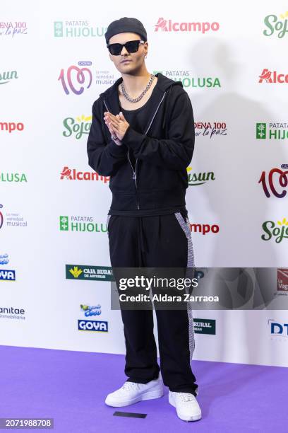 Abraham Mateo attends the photocall for Cadena 100 "Por La Paz" at WiZink Center on March 09, 2024 in Madrid, Spain.