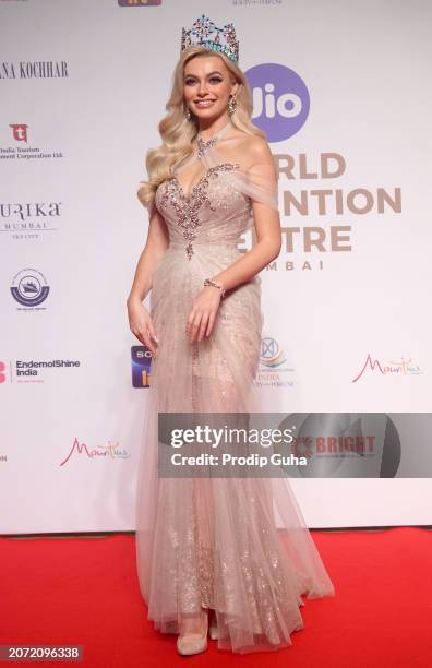 Karolina Bielawska attends the Miss World Grand Finale on March 09, 2024 in Mumbai, India.