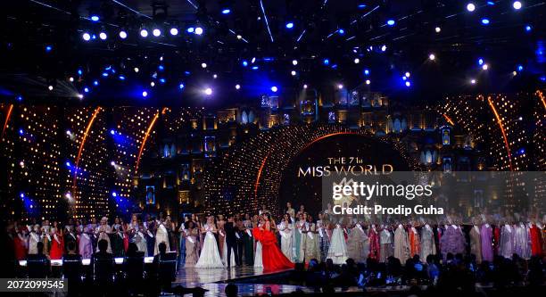 Shaan perform at the Miss World Grand Finale on March 09, 2024 in Mumbai, India.