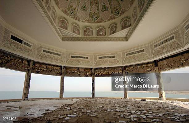 An inside view of Saddam Hussein's palace, Maqar-el-Tharthar, the so-called "Green Palace" is seen at Lake Tharthar in Saddam's home region of Tikrit...