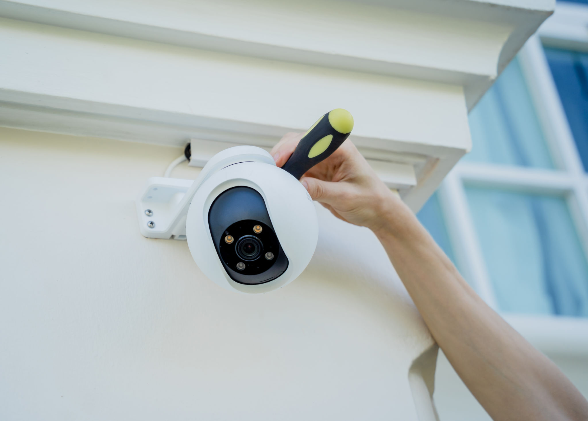 security camera setup