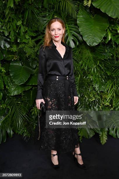 Leslie Mann attends the CHANEL and Charles Finch Annual Pre-Oscar Dinner at The Polo Lounge at The Beverly Hills Hotel on March 09, 2024 in Beverly...