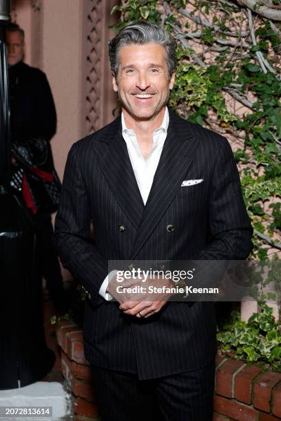 Patrick Dempsey attends the CHANEL and Charles Finch Annual Pre-Oscar Dinner at The Polo Lounge at The Beverly Hills Hotel on March 09, 2024 in...