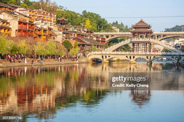 fenghuan ancient city, hunan, china - hunan province stock pictures, royalty-free photos & images