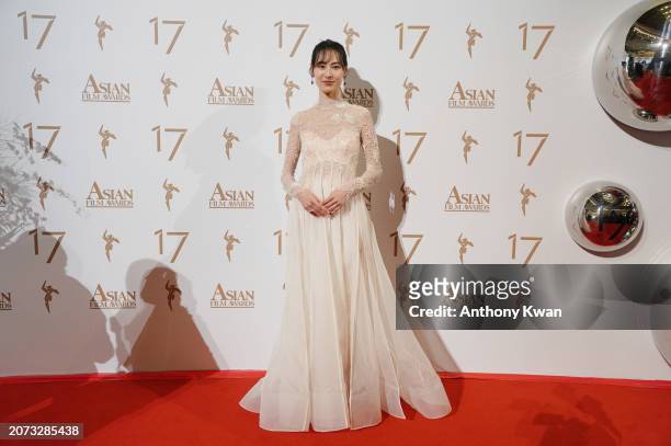 Isabella Leong attends the 17th Asian Film Awards on March 10, 2024 in Hong Kong, China.