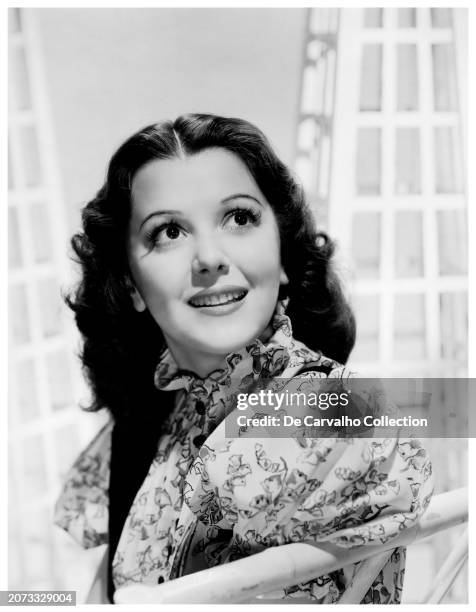 Publicity portrait of Canadian actor Ann Rutherford in the early 1940's, United States.