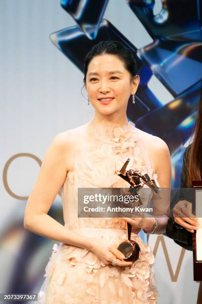 Lee Young-ae attends the 17th Asian Film Awards on March 10, 2024 in Hong Kong, China.