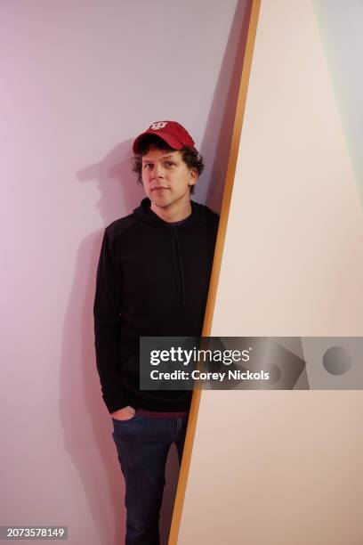 Jesse Eisenberg visits the IMDb Portrait Studio at SXSW 2024 on March 10, 2024 in Austin, Texas.