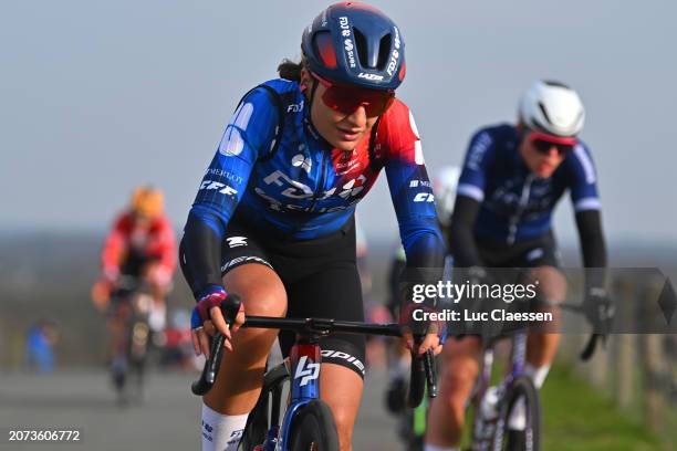 Alessia Vigilia of Italy and Team FDJ - SUEZ competes during the 17th Miron Women's WorldTour Ronde van Drenthe 2024 a 158.1km one day race from...