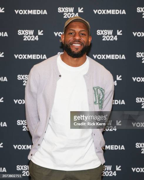 Andre Iguodala at Vox Media Podcast Stage Presented by Atlassian at SXSW on March 10, 2024 in Austin, Texas.