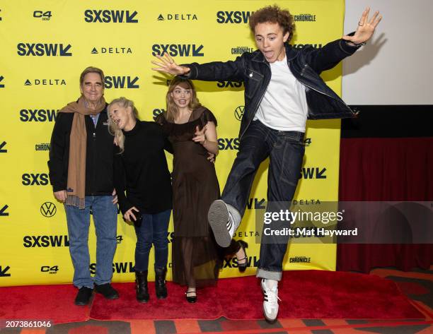 Beau Bridges, Frances Fisher, Kristine Froseth, and Max Mattern attend the "Desert Road" premiere during the 2024 SXSW Conference and Festival at the...