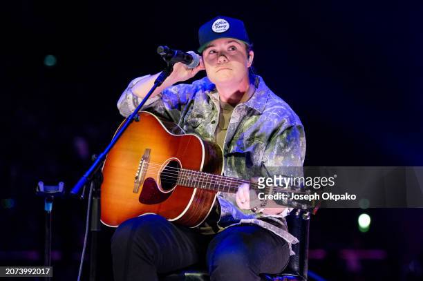 Lily Rose performs on the Spotlight stage on Day 3 at C2C Country To Country 2024 at The O2 Arena on March 10, 2024 in London, England.