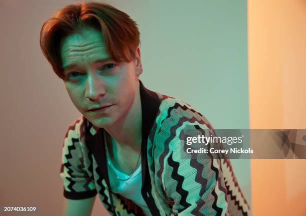 Calum Worthy visits the IMDb Portrait Studio at SXSW 2024 on March 10, 2024 in Austin, Texas.