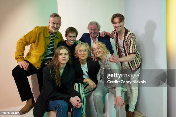 Thomas Douglas, Eve Connolly, Freddy Macdonald, Caroline Goodall, Werner Biermeier, K Callan and Calum Worthy visit the IMDb Portrait Studio at SXSW...