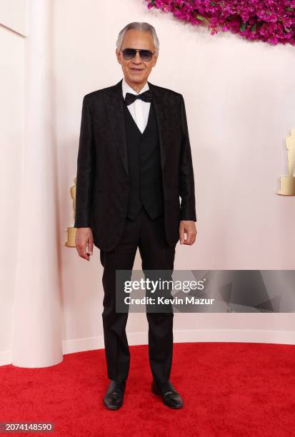 Andrea Bocelli attends the 96th Annual Academy Awards on March 10, 2024 in Hollywood, California.