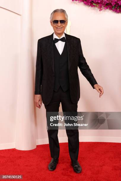 Andrea Bocelli attends the 96th Annual Academy Awards on March 10, 2024 in Hollywood, California.