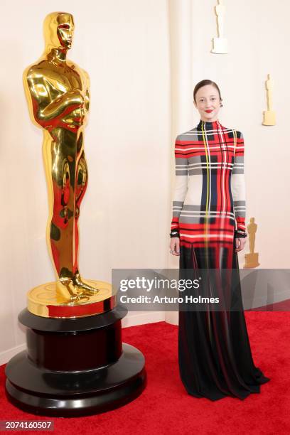Andrea Riseborough attends the 96th Annual Academy Awards on March 10, 2024 in Hollywood, California.