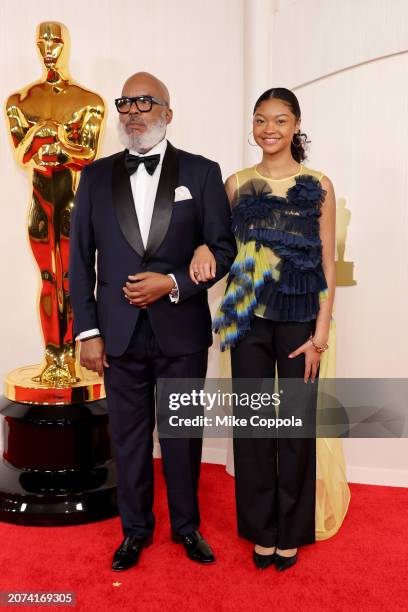 David Alan Grier and Luisa Danbi Grier-Kim attend the 96th Annual Academy Awards on March 10, 2024 in Hollywood, California.