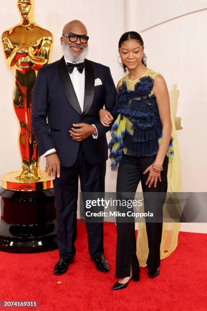 David Alan Grier and Luisa Danbi Grier-Kim attend the 96th Annual Academy Awards on March 10, 2024 in Hollywood, California.