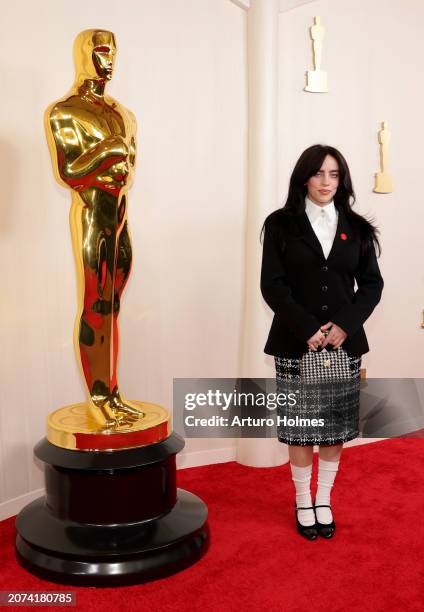 Billie Eilish attends the 96th Annual Academy Awards on March 10, 2024 in Hollywood, California.