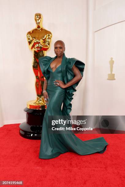 Cynthia Erivo attends the 96th Annual Academy Awards on March 10, 2024 in Hollywood, California.