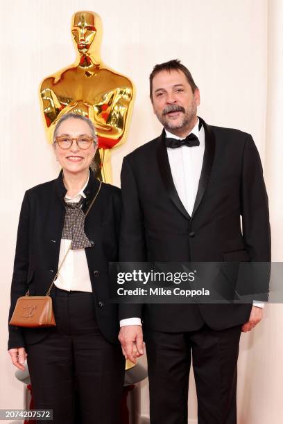 Nicki Ledermann and Kay Georgiou attend the 96th Annual Academy Awards on March 10, 2024 in Hollywood, California.