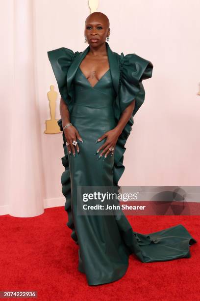 Cynthia Erivo attends the 96th Annual Academy Awards on March 10, 2024 in Hollywood, California.