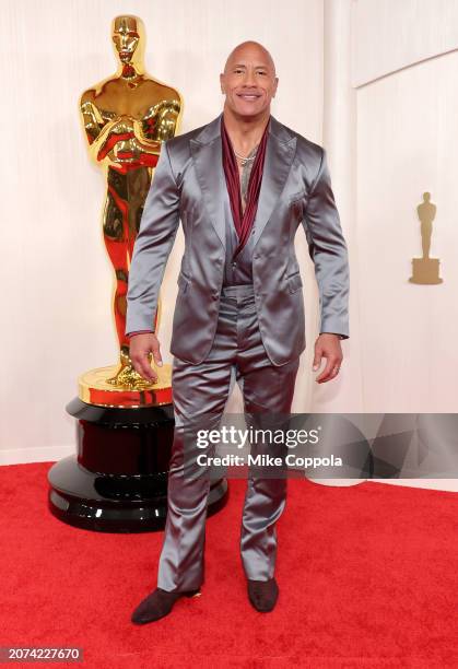 Dwayne Johnson attends the 96th Annual Academy Awards on March 10, 2024 in Hollywood, California.