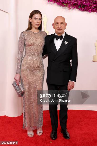 Daniela Lavender and Sir Ben Kingsley attend the 96th Annual Academy Awards on March 10, 2024 in Hollywood, California.