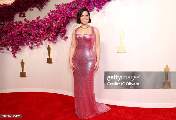 America Ferrera attends the 96th Annual Academy Awards on March 10, 2024 in Hollywood, California.